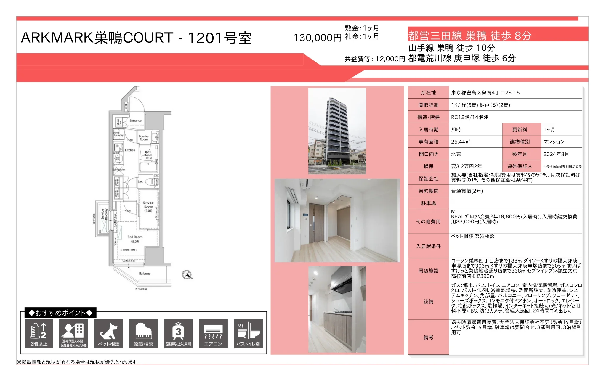 ARKMARK巣鴨 COURT 1201号 0