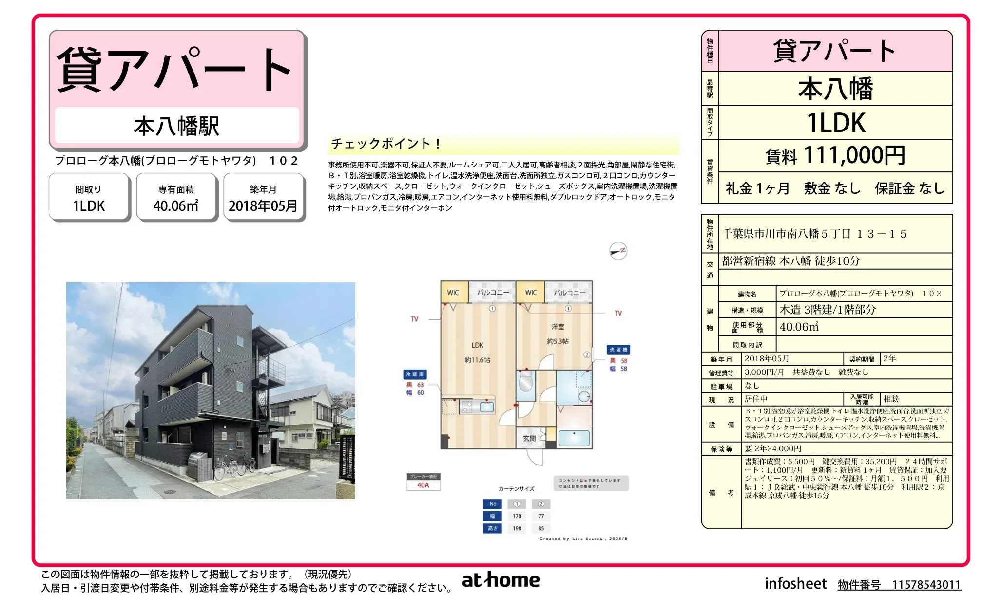 プロローグ本八幡 102号 0