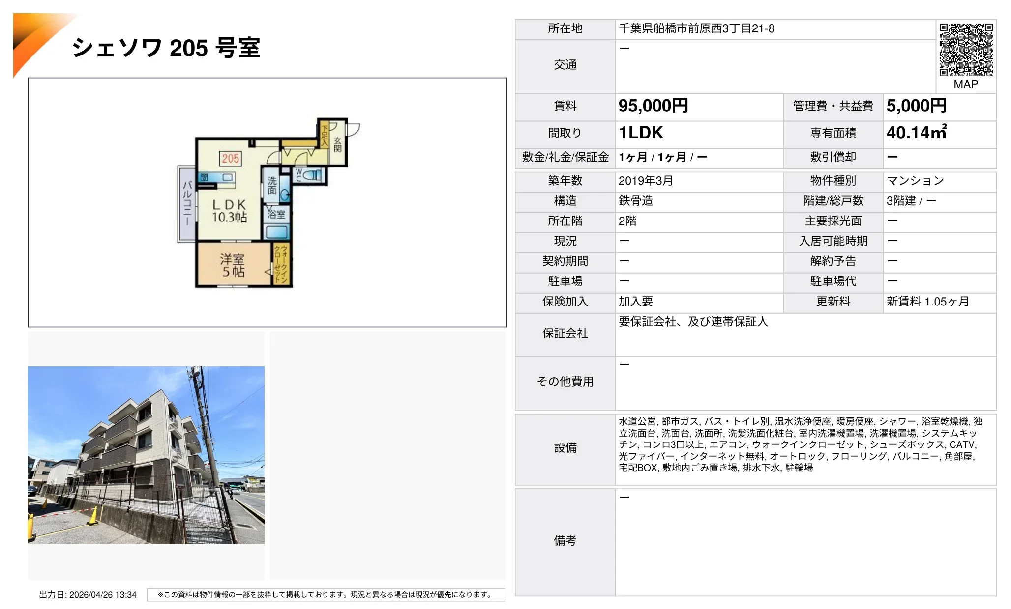 シェソワ 205号室 205号 0