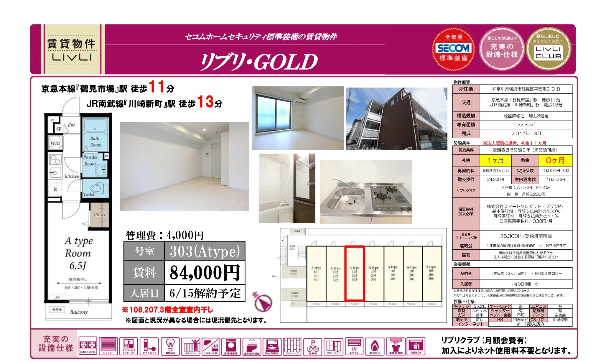 リブリ・GOLD 303号 0