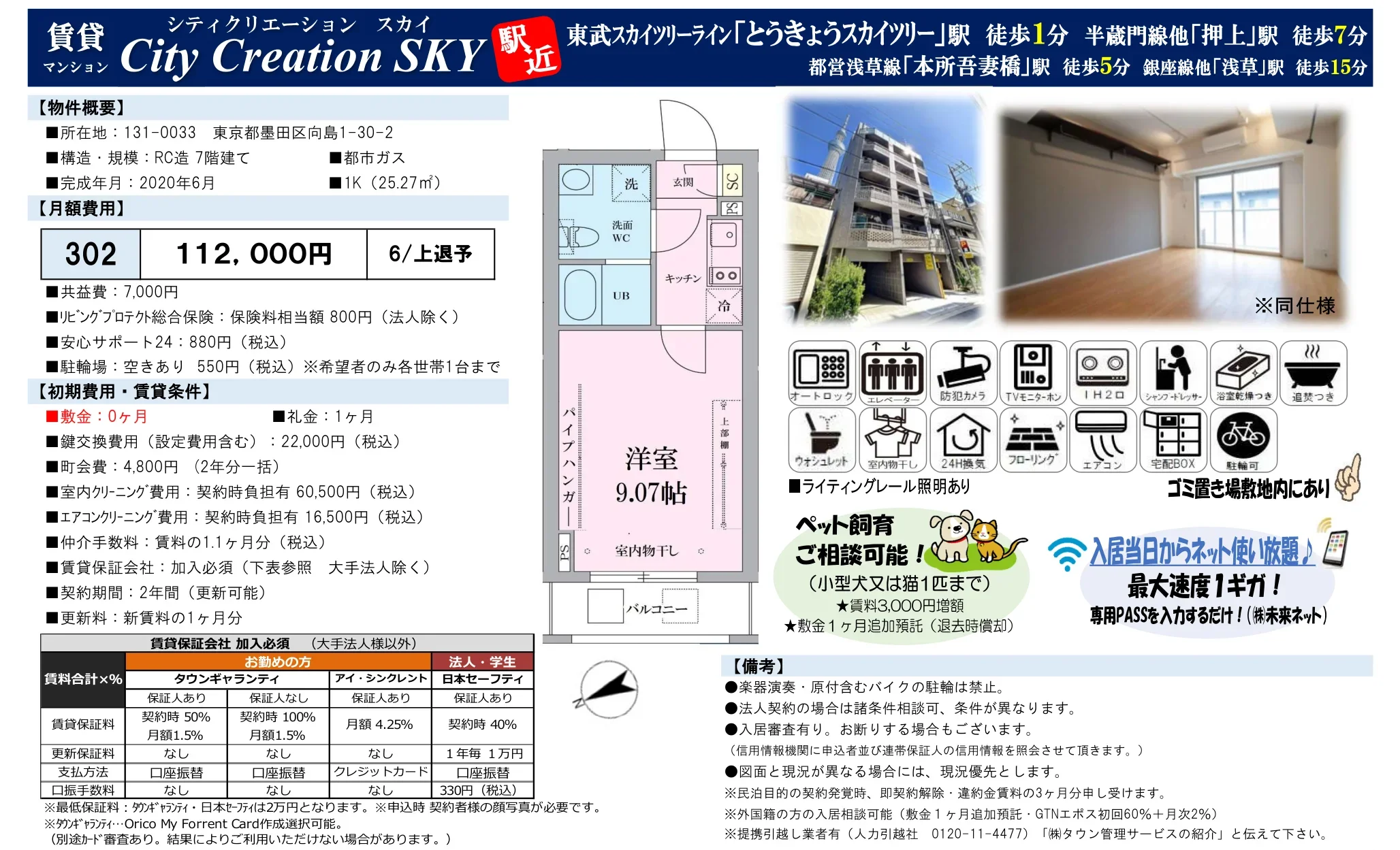 シティクリエーション スカイ 302 0