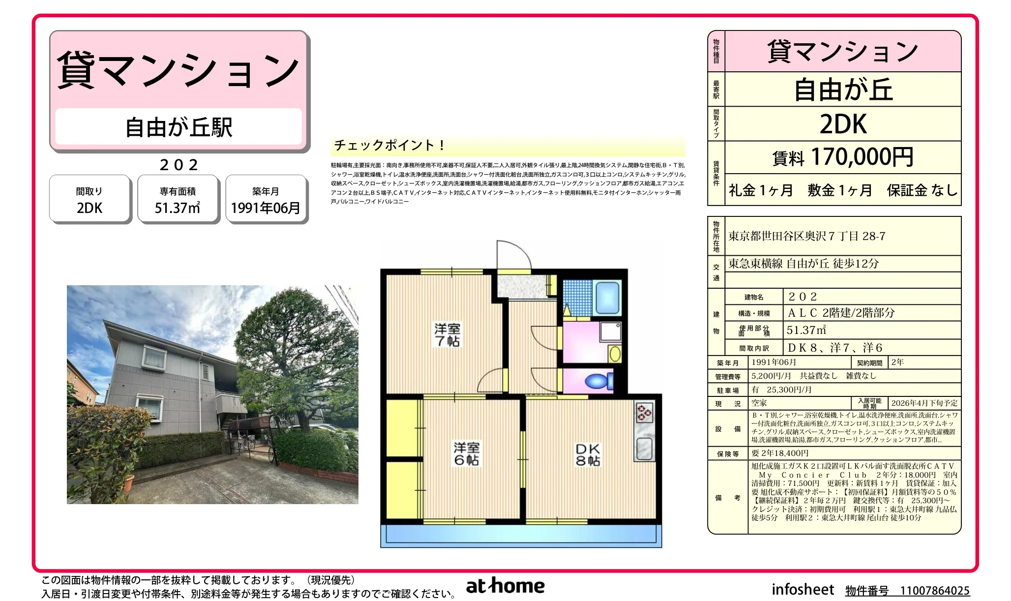自由が丘 202号 0
