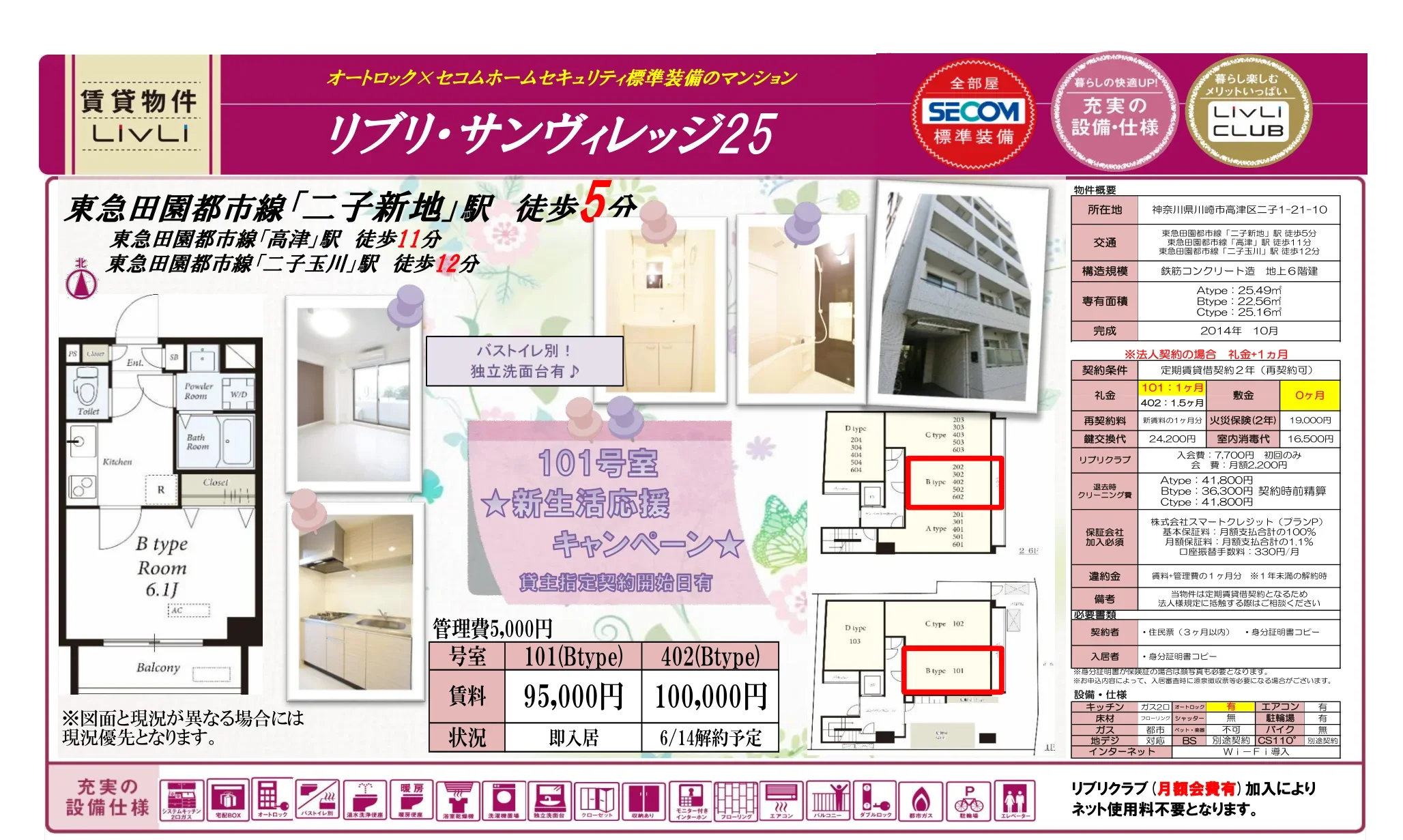 リブリ・サンヴィレッジ25 402号 0
