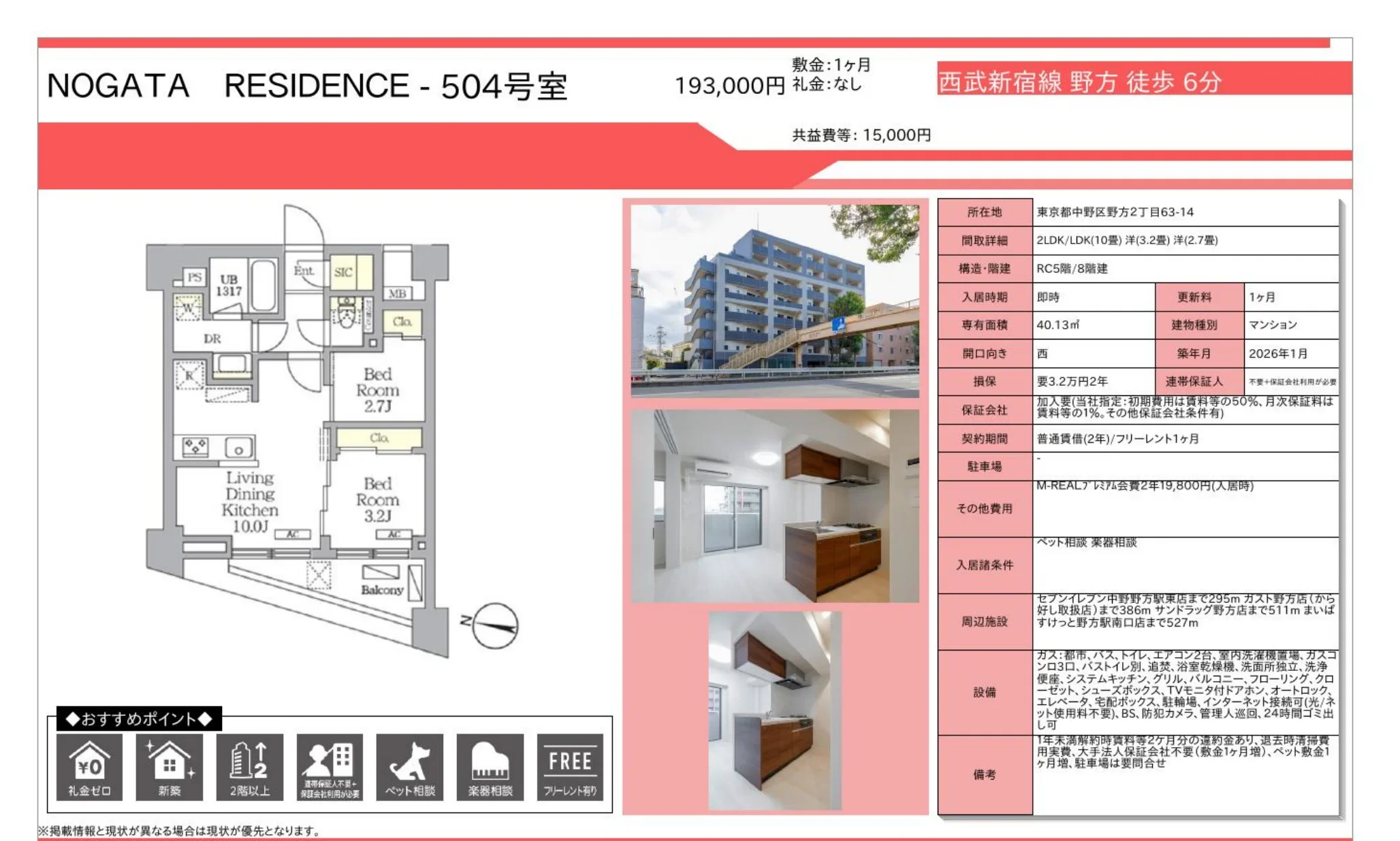 NOGATA RESIDENCE-504号室 504号 0