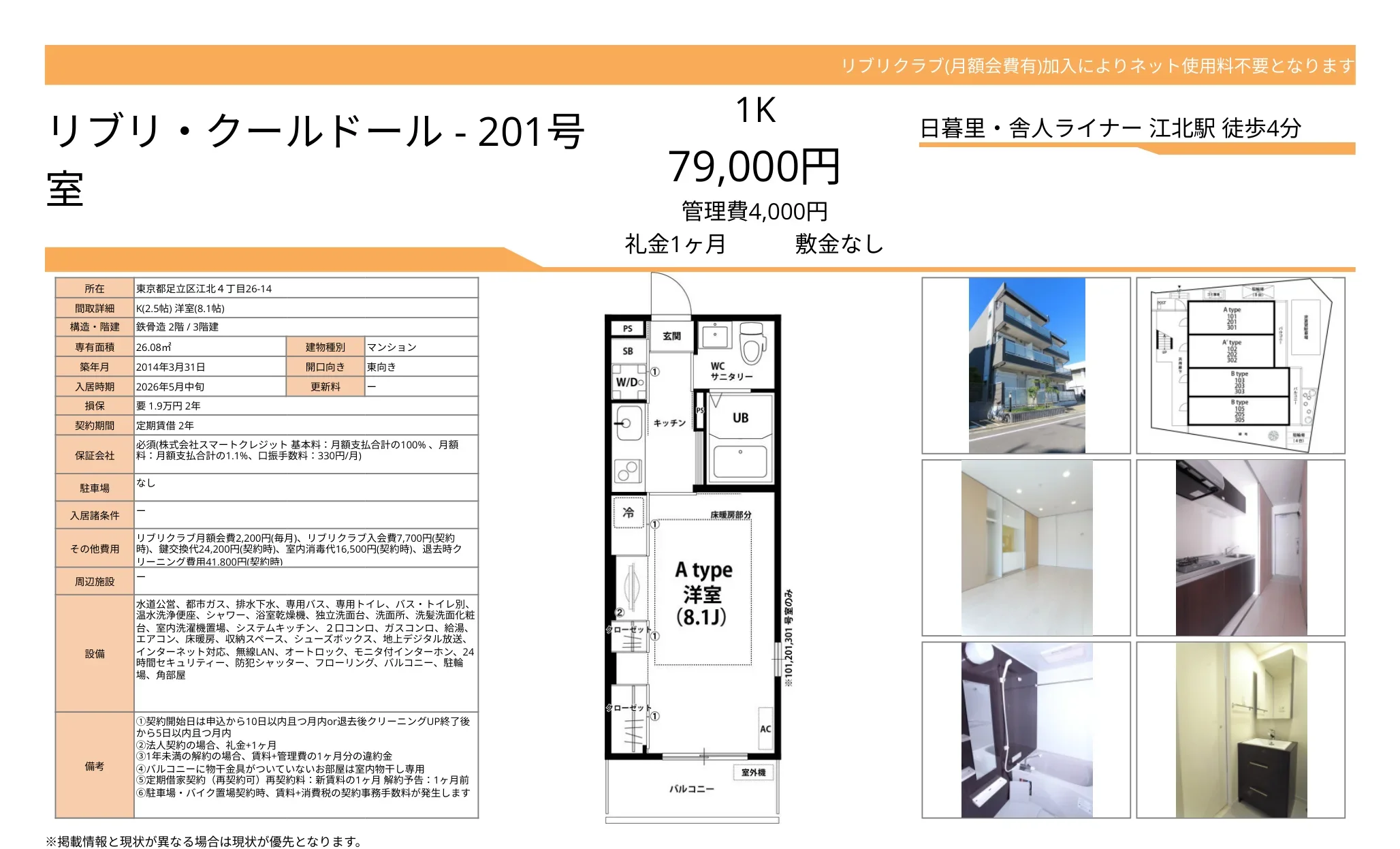 リブリ・クールドール 201号 0