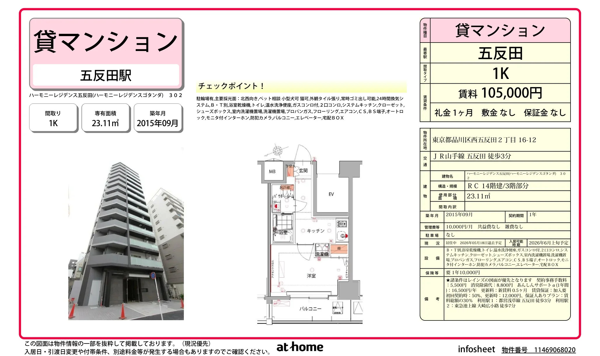 ハーモニーレジデンス五反田 0