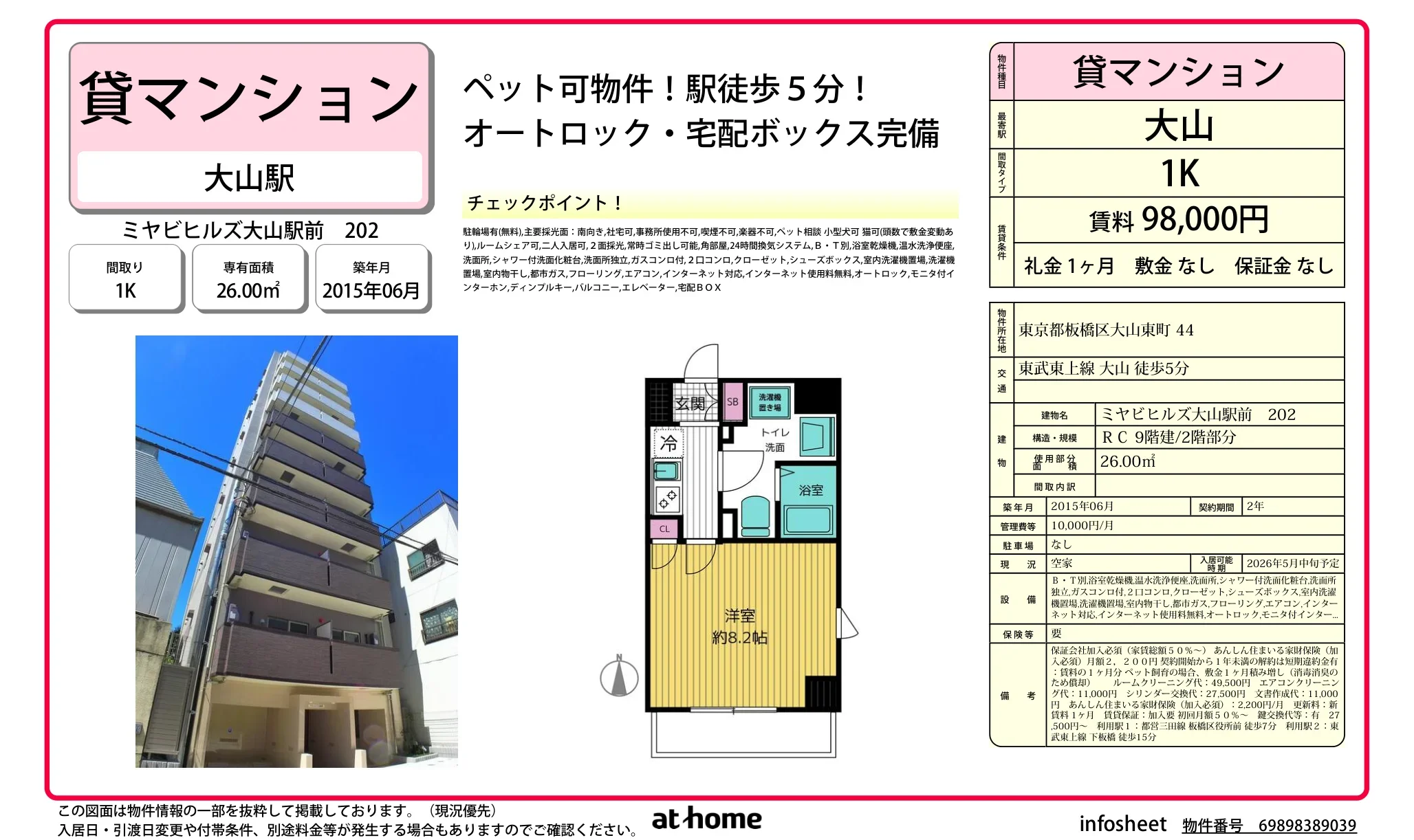 ミヤビヒルズ大山駅前 202 202号 0