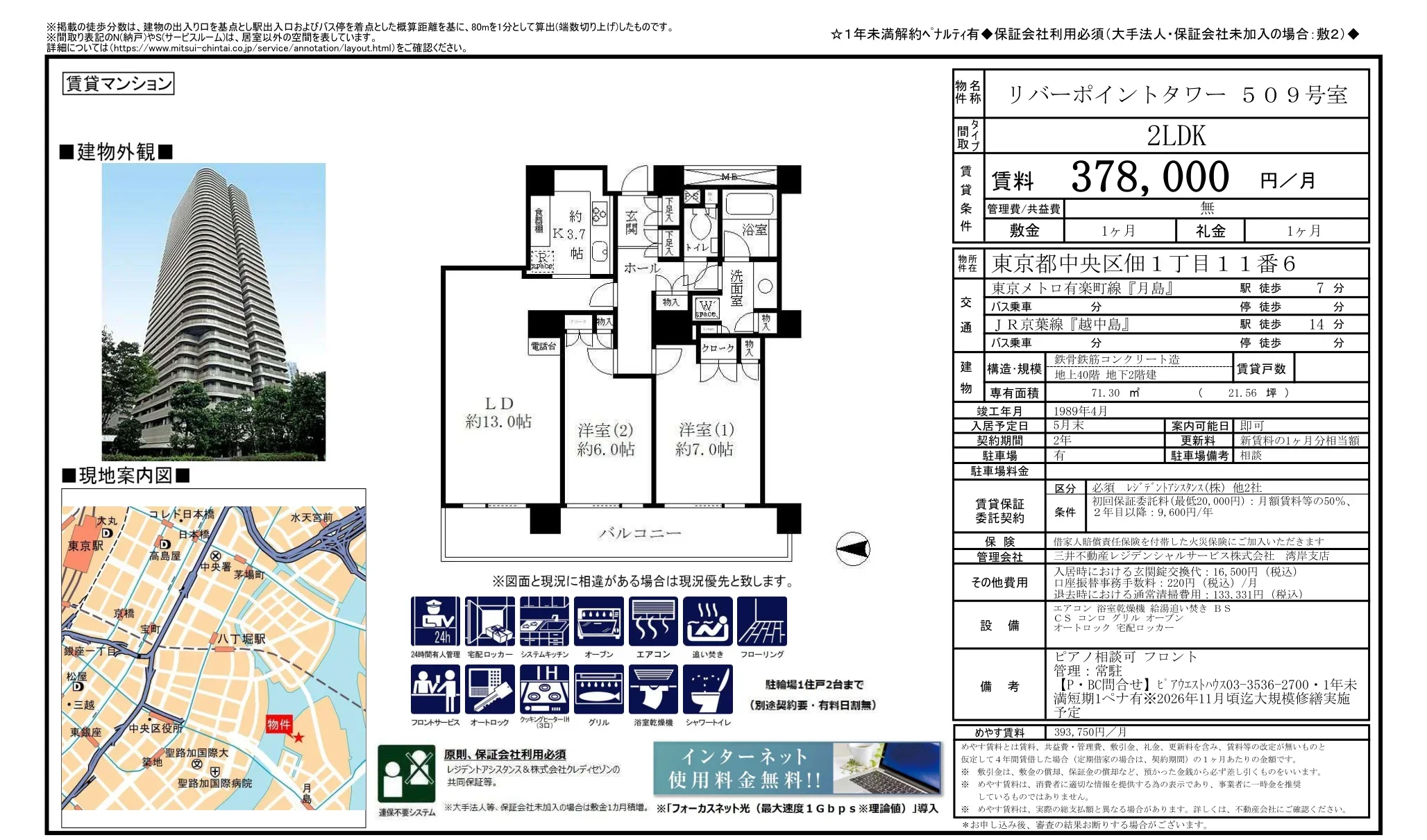 リバーポイントタワー 509 509号 0