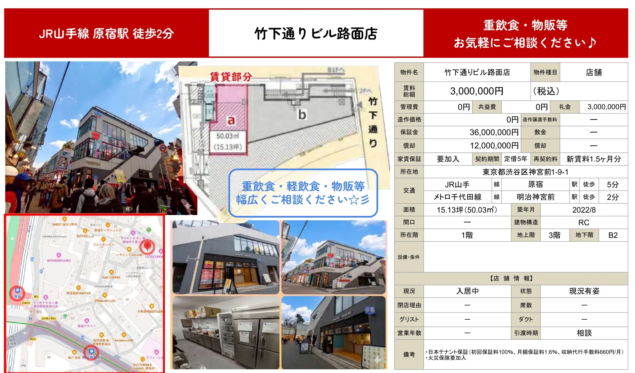 竹下通りビル路面店 0