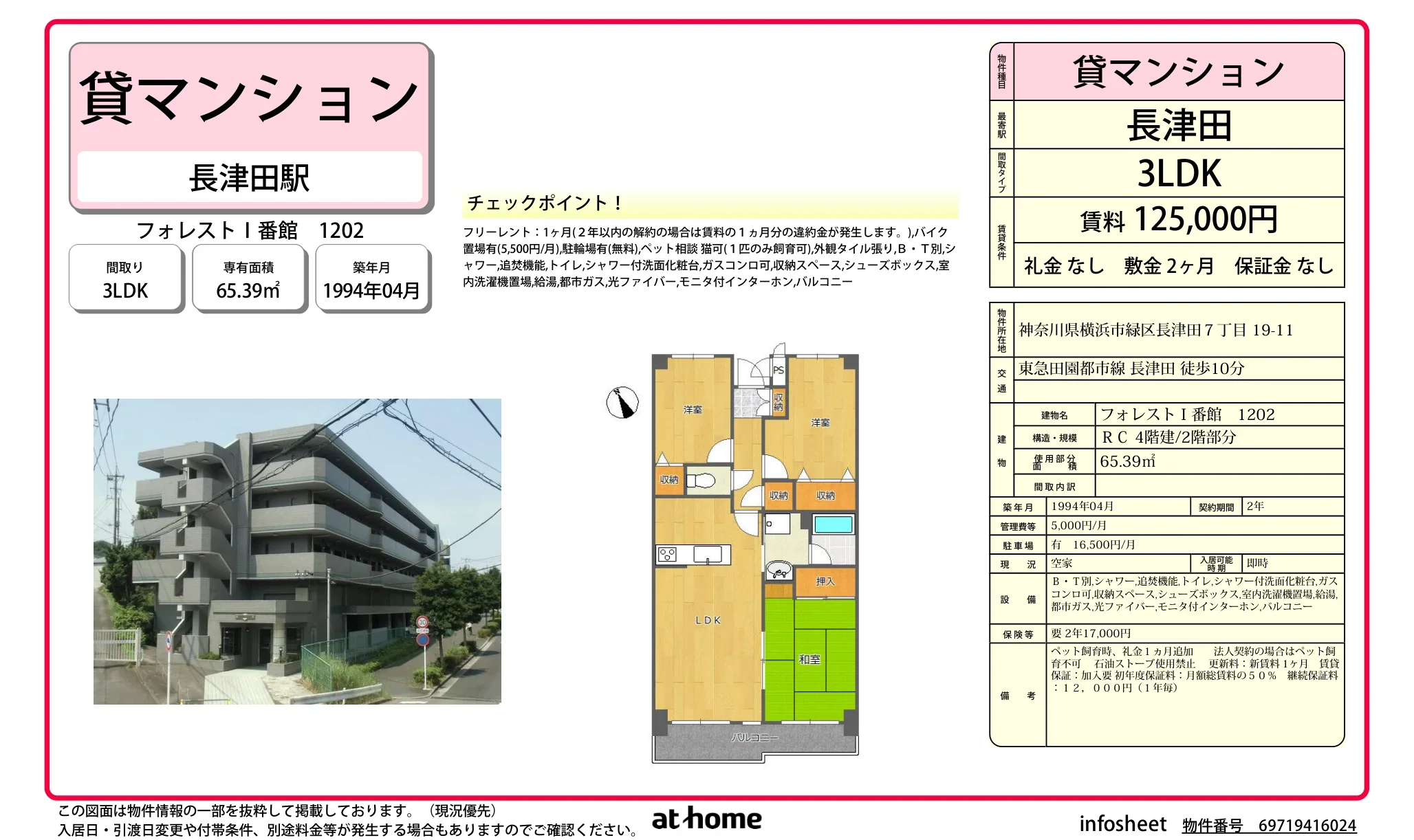 フォレストⅠ番館 1202号 0