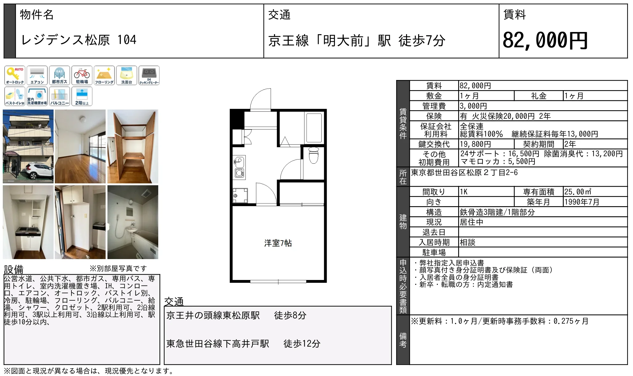 レジデンス松原 104 104号 0