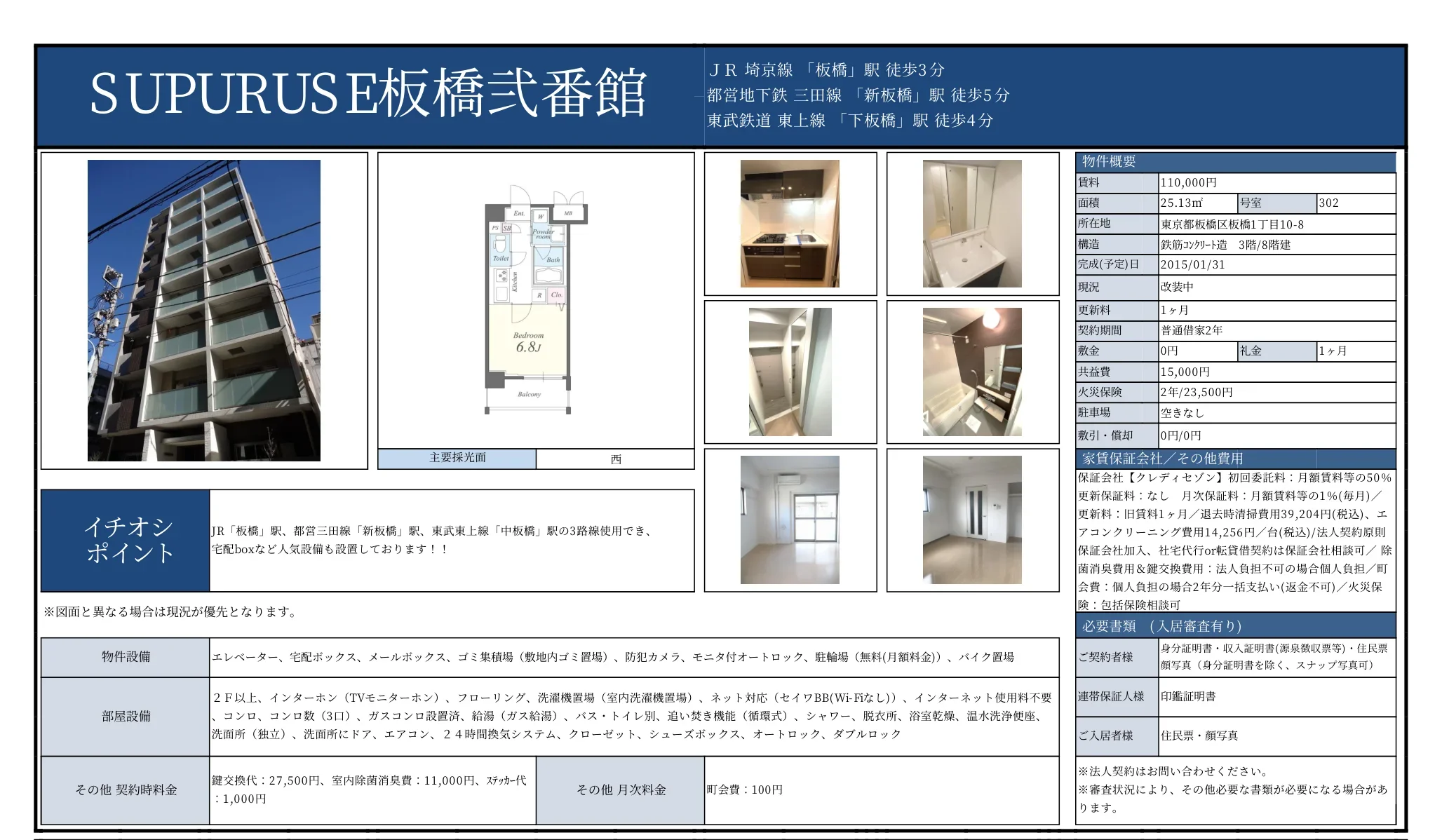 SUPURUSE板橋弐番館 302号 0