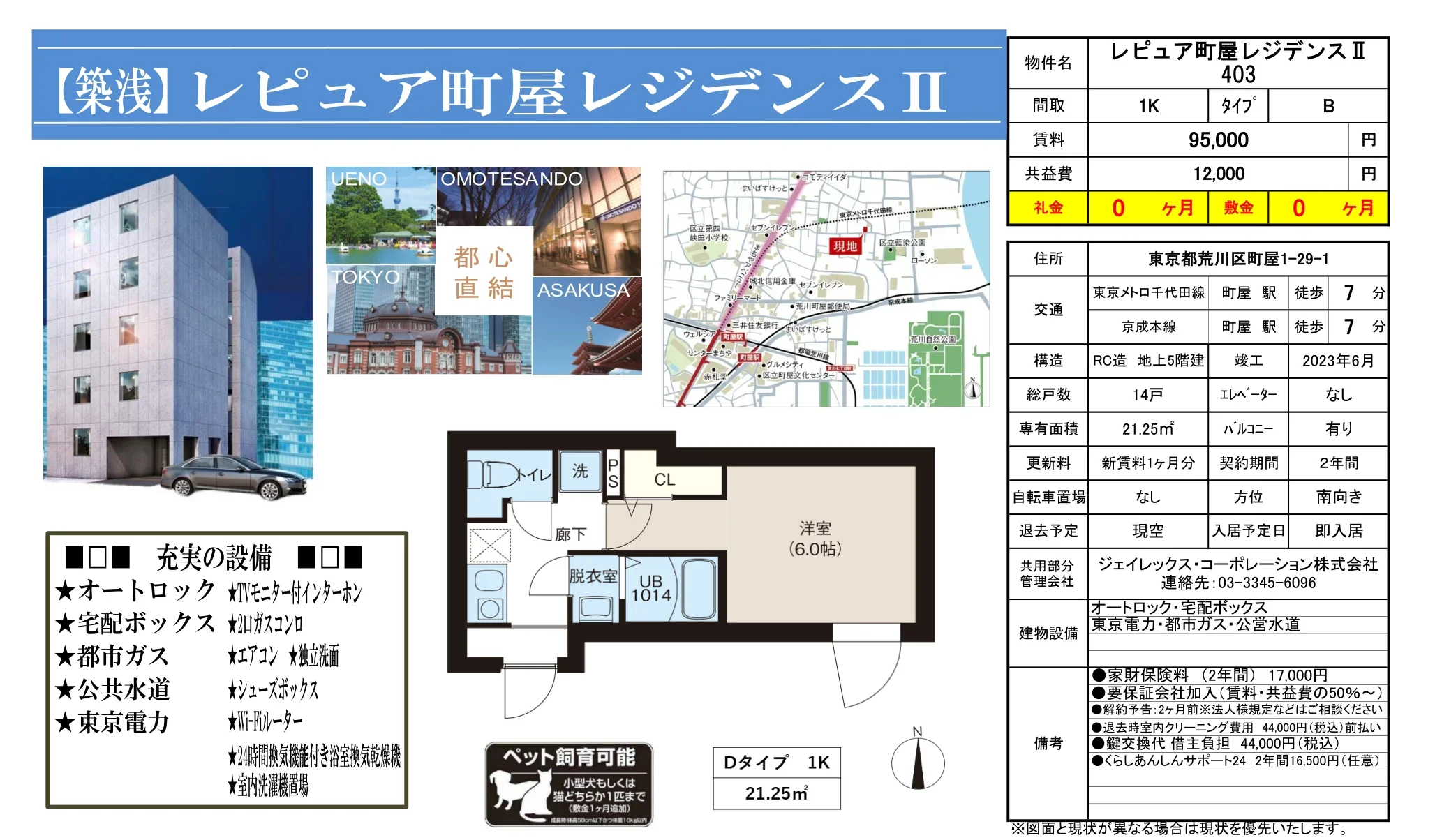 レピュア町屋レジデンスⅡ 403 0