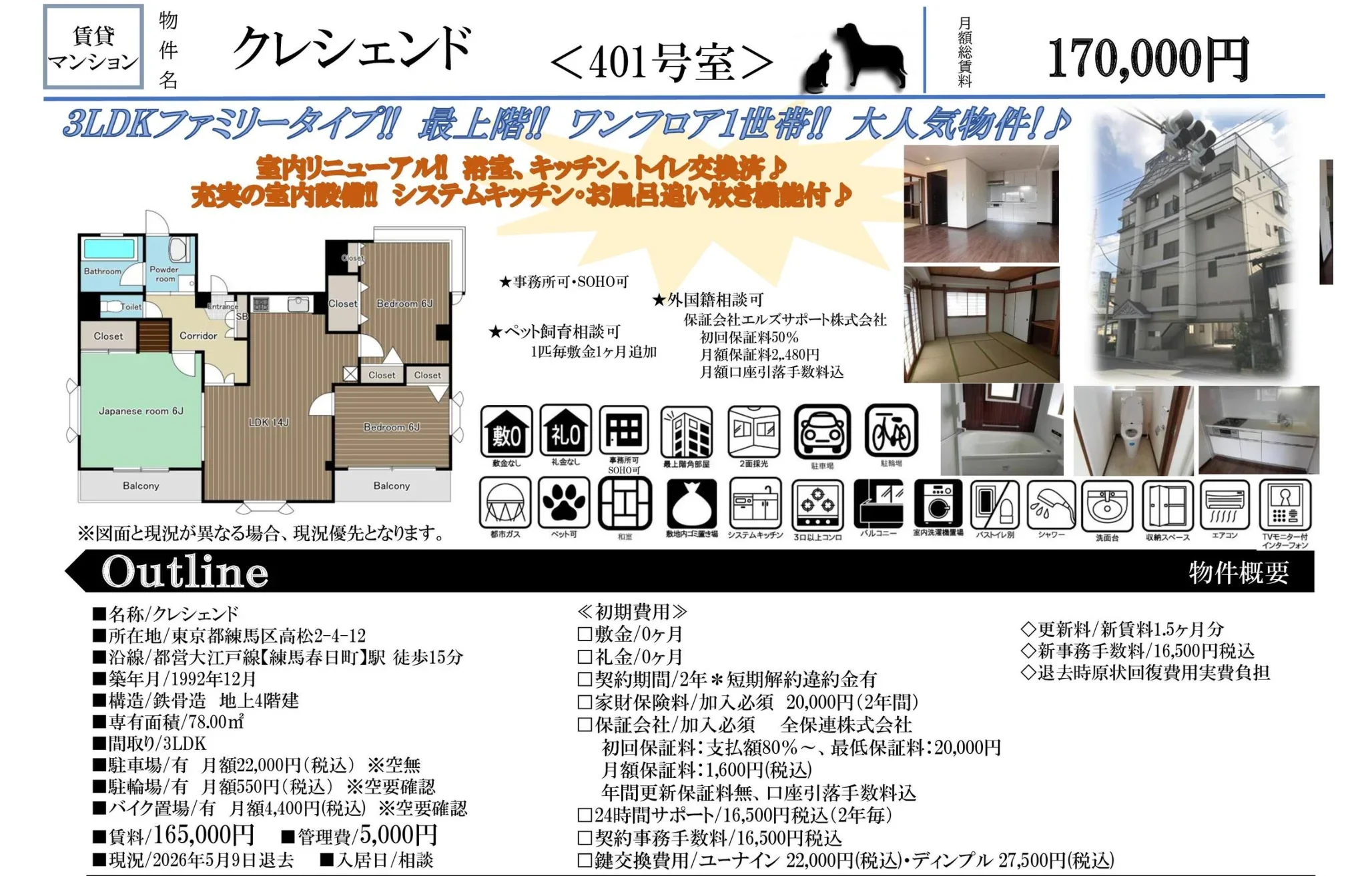 クレシェンド 401号 0