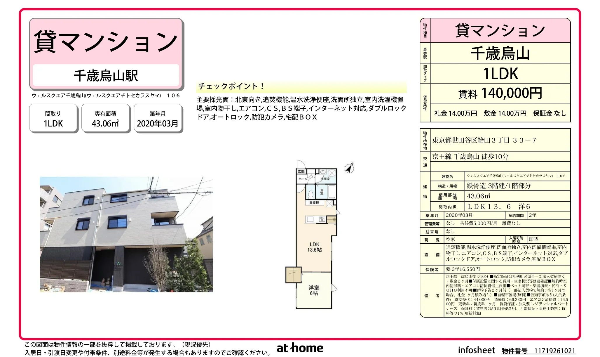 ウェルスクエア千歳烏山 0