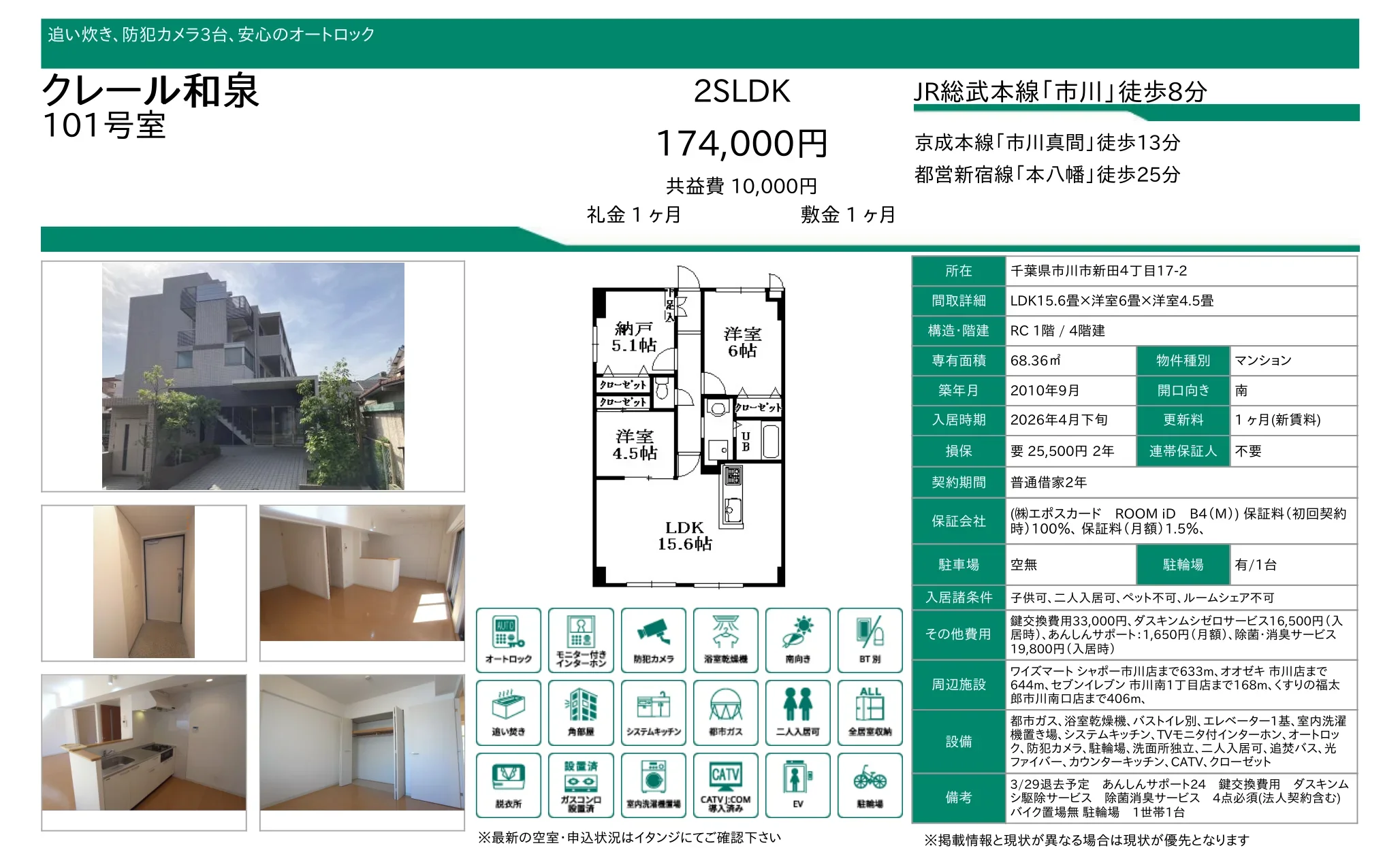 クレール和泉 101号 0