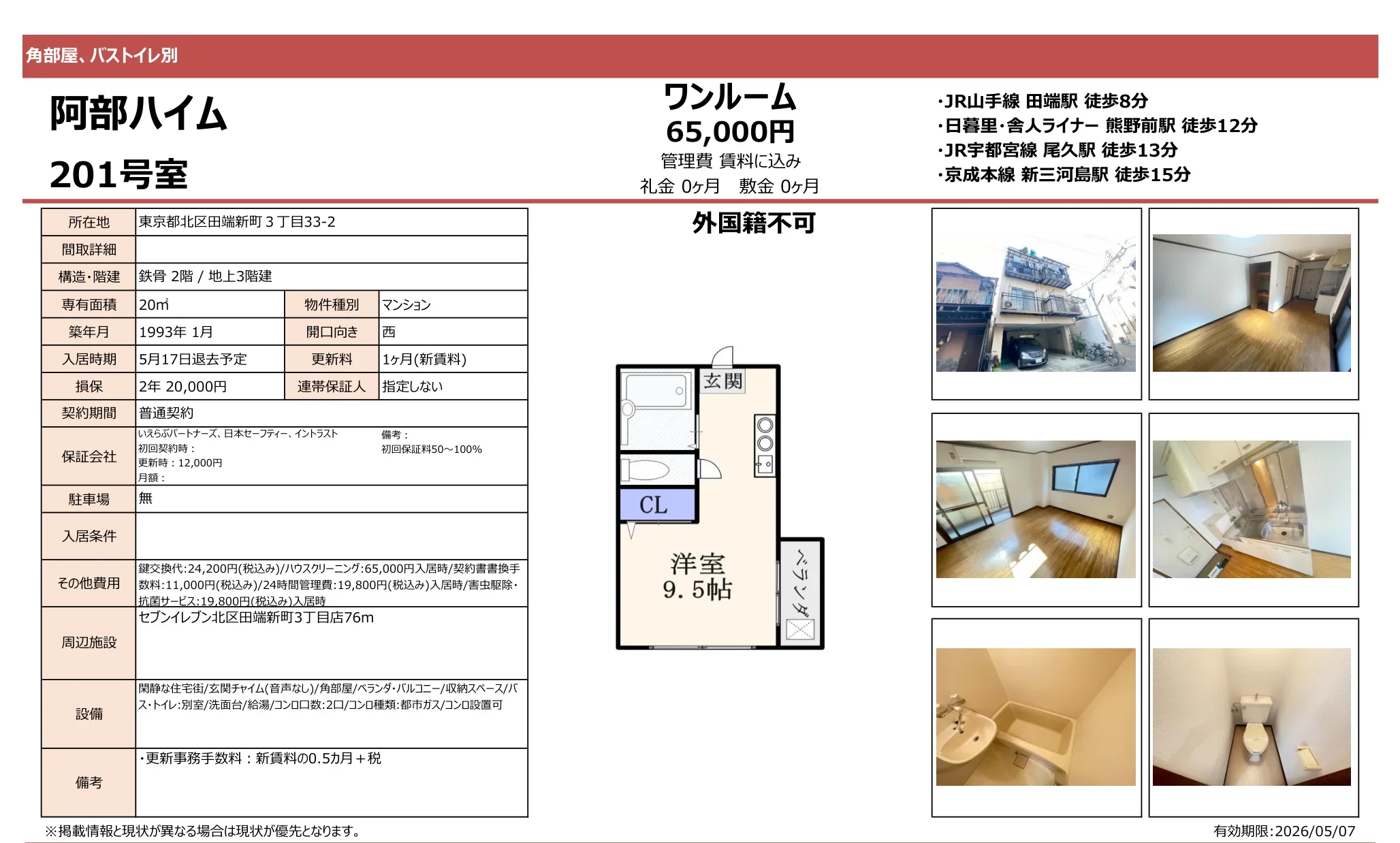 阿部ハイム 201号 0