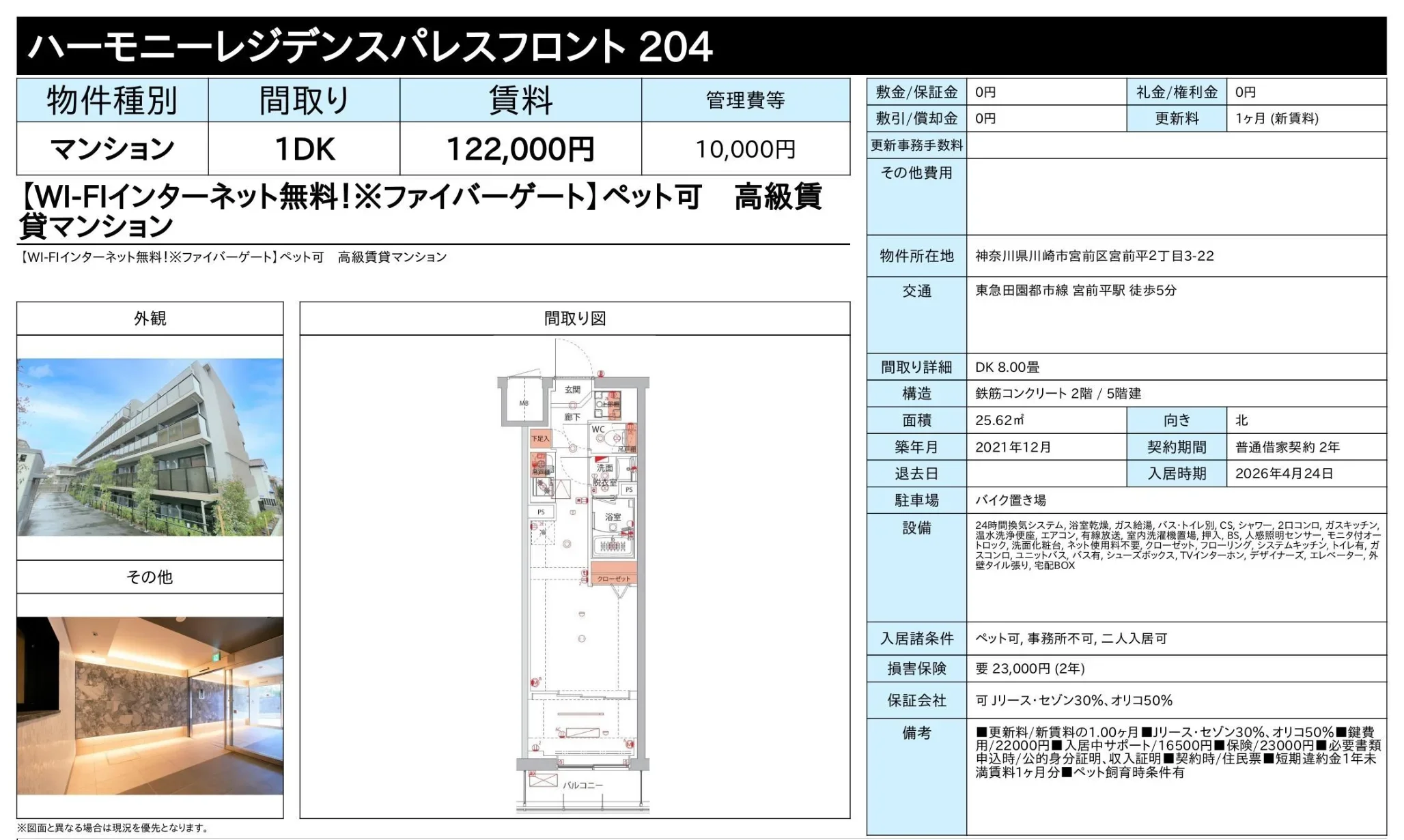 Modern 1-Bedroom Condo Near Station in Miyamaedaira 10