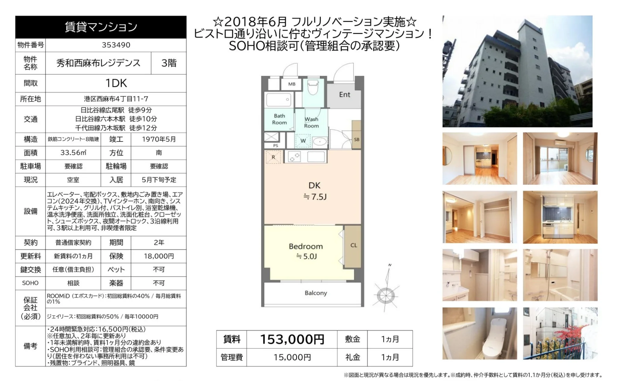 秀和西麻布レジデンス 3号 0