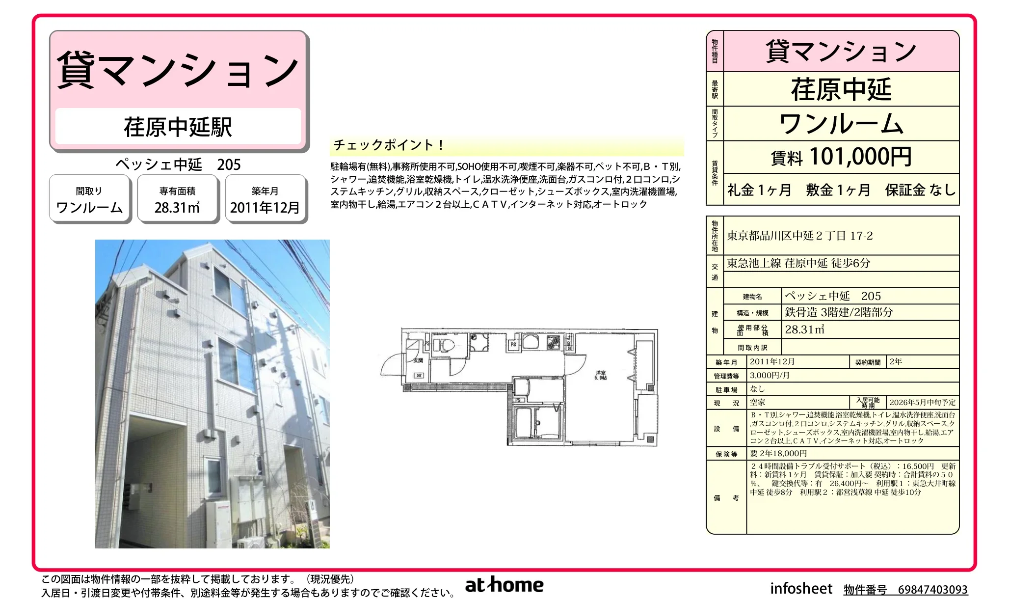 ペッシェ中延 0