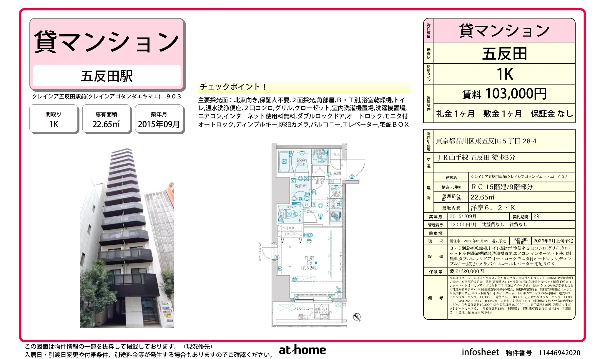 Studio Condo Near Station in Higashigotanda 0