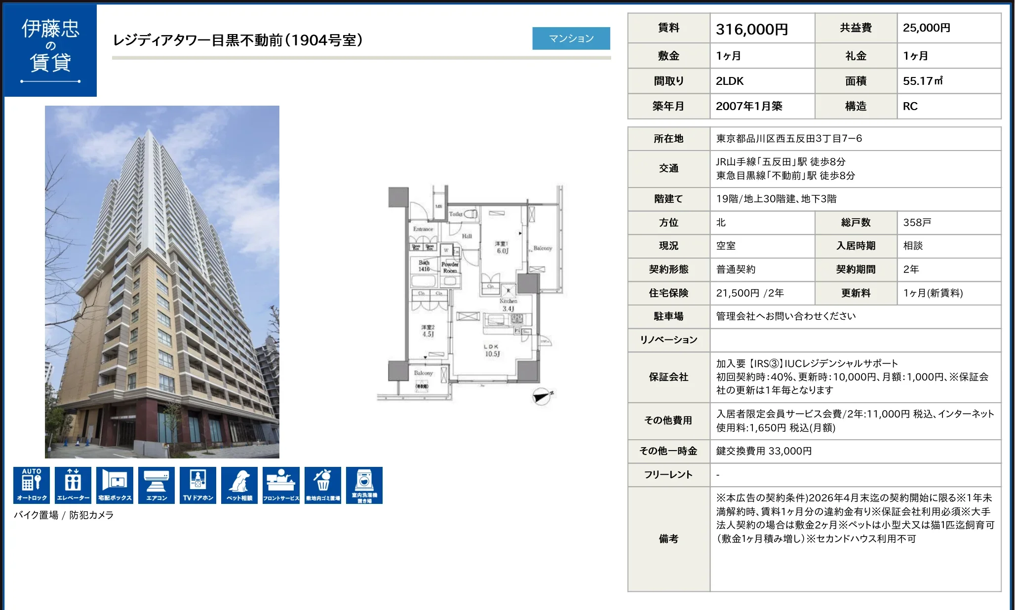 2-Bedroom Condo in Nishigotanda 8