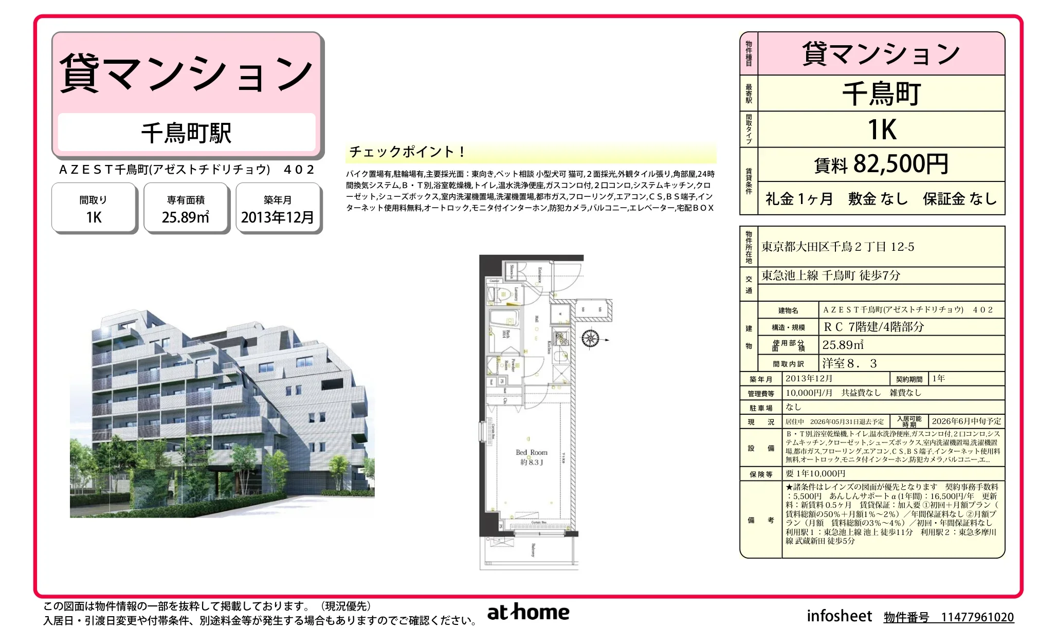 Studio Condo Near Station in Chidori 0
