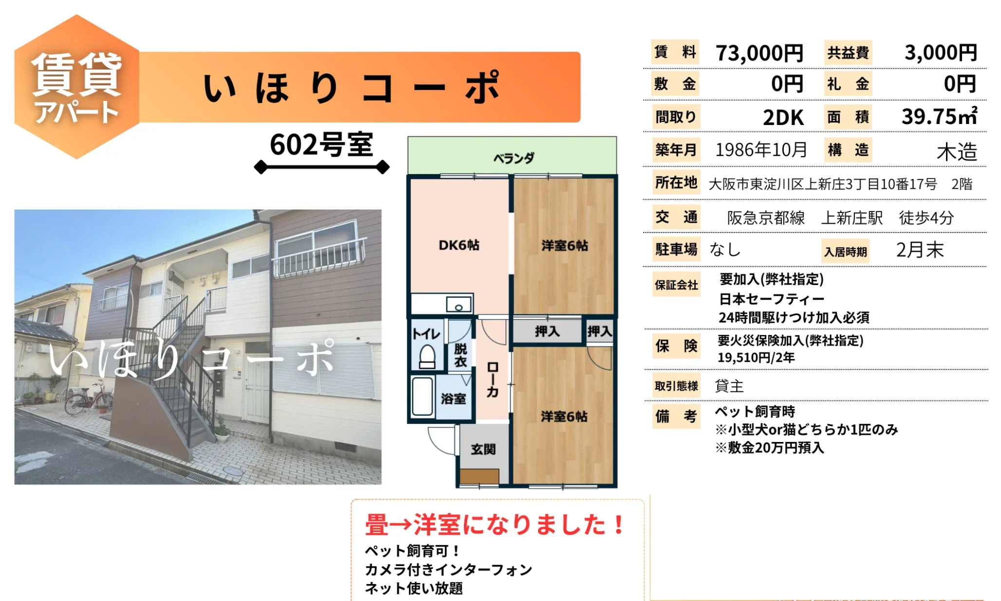 Well-Kept 2-Bedroom Condo Near Station in Kamishinjo 0