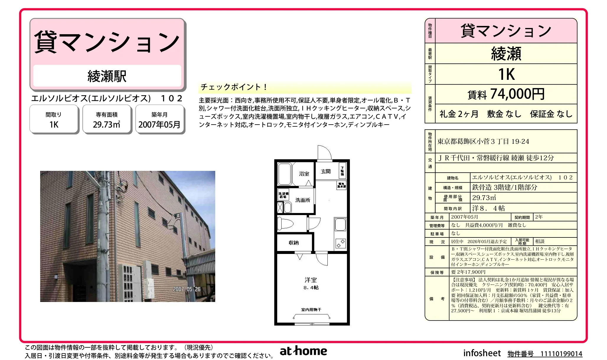 Studio Condo in Kosuge 0