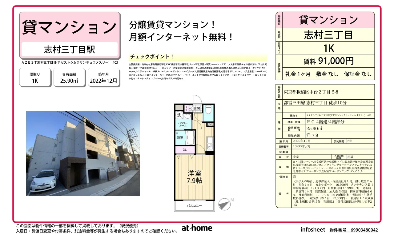 Modern Studio Condo in Nakadai 0