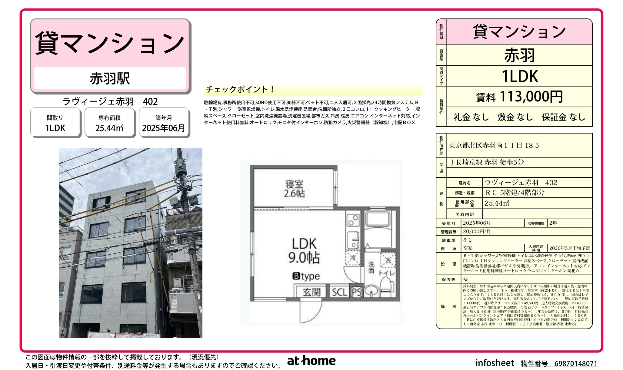 ラヴィージェ赤羽 0