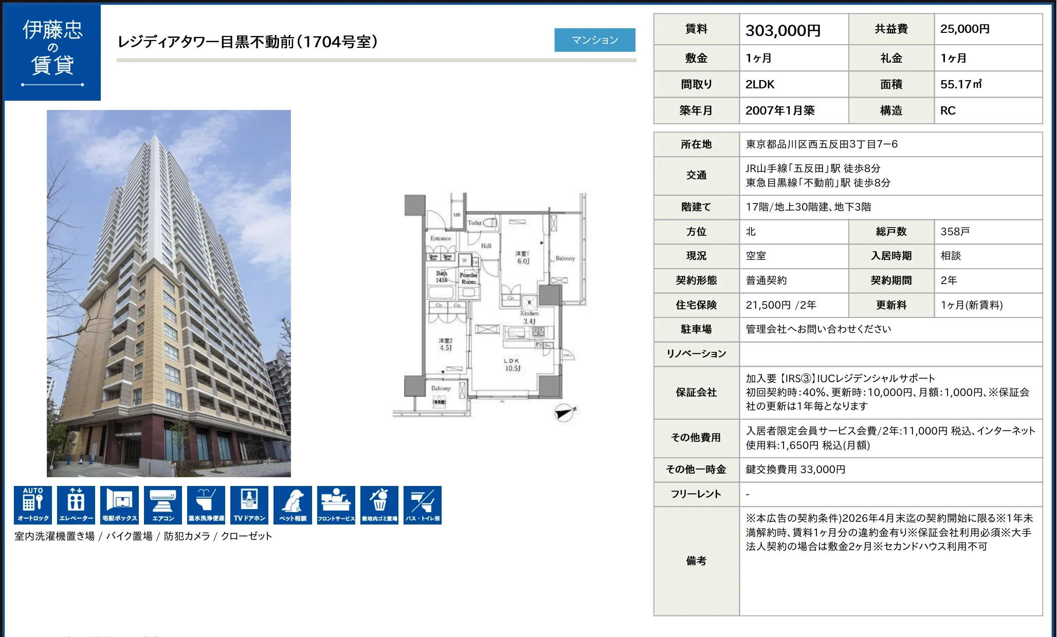 2-Bedroom Condo in Nishigotanda 8