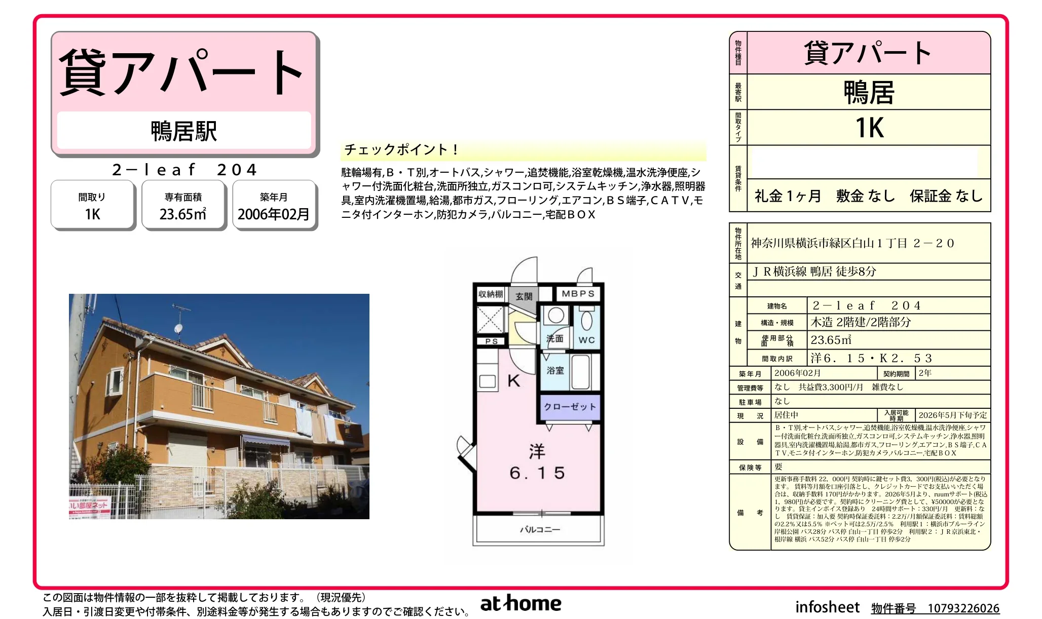 Studio Condo in Hakusan 0