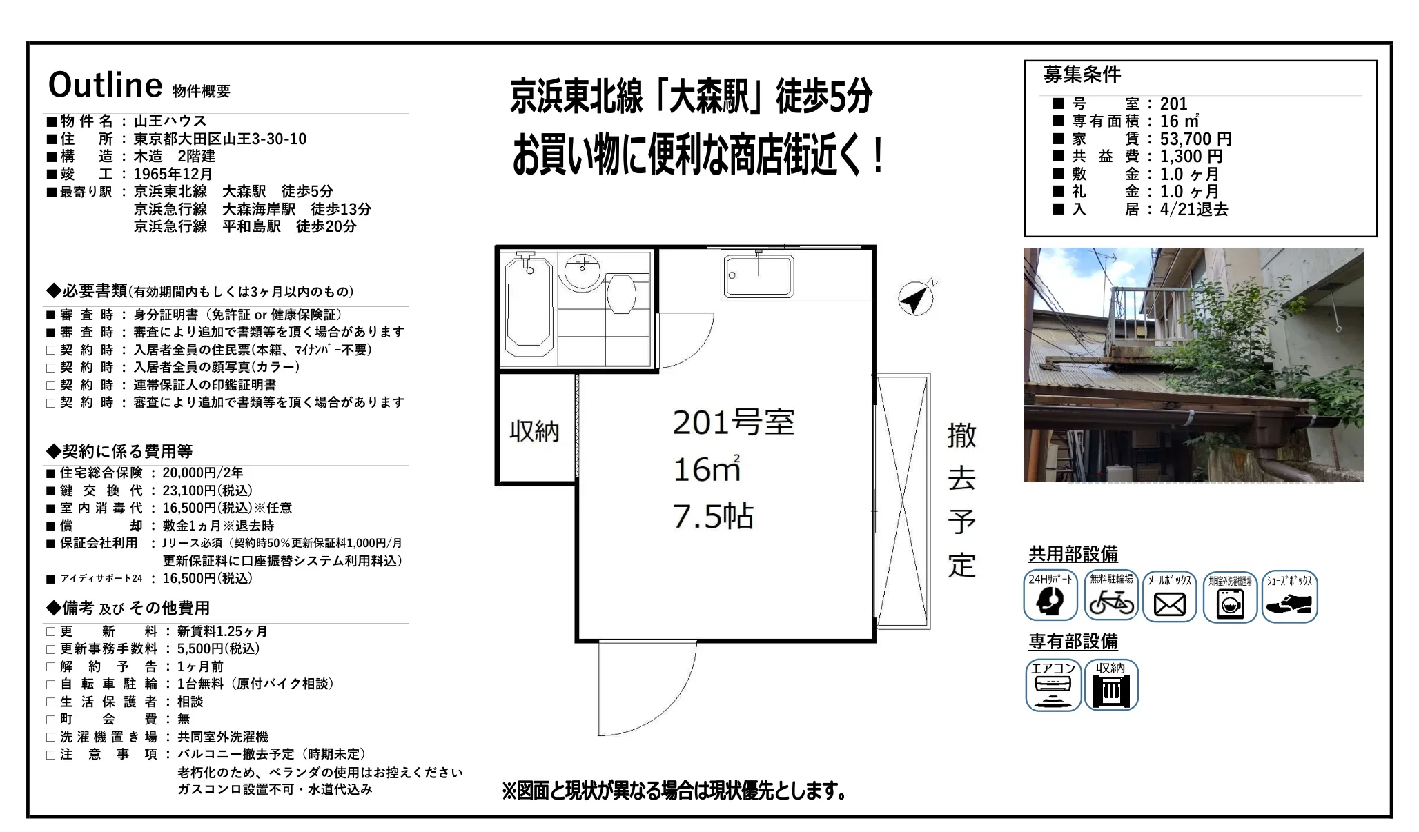 山王ハウス 201号 0