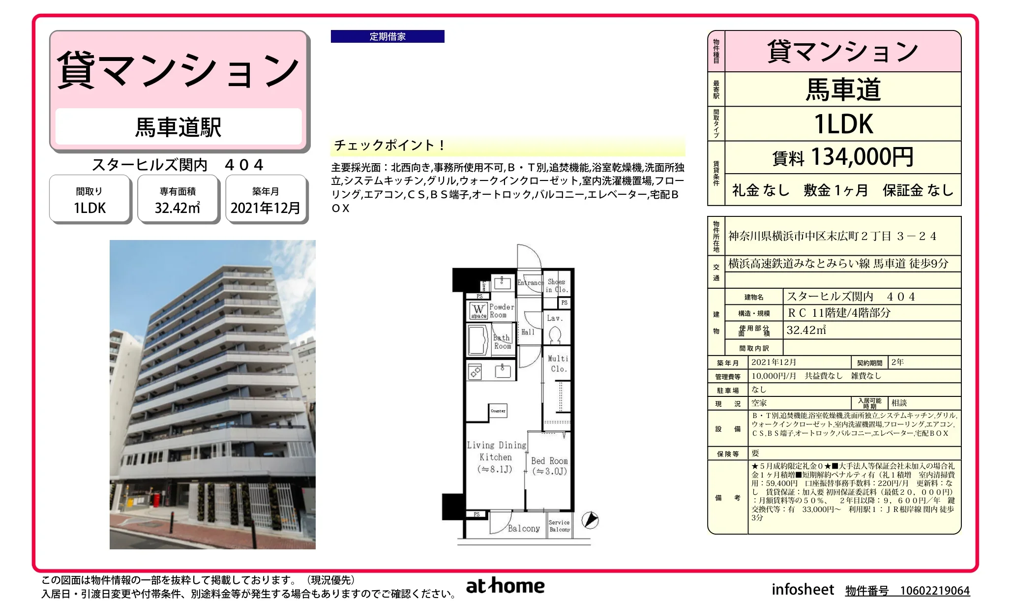 Modern 1LDK Condo in Suehirocho 0