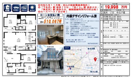 東京都世田谷区北沢1丁目 一戸建て