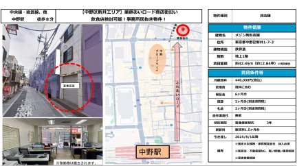 東京都中野区新井1丁目 