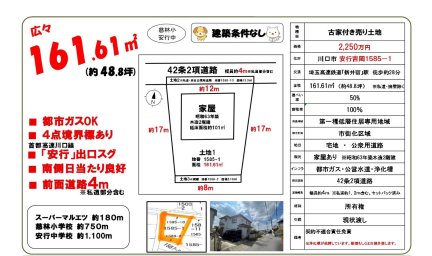 埼玉県川口市大字安行吉岡 土地