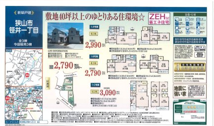 埼玉県狭山市笹井1丁目 一戸建て