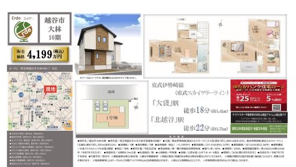 埼玉県越谷市大字大林 一戸建て