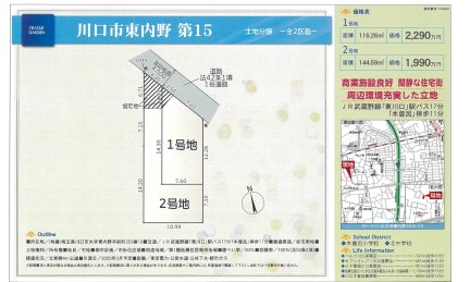 埼玉県川口市大字東内野字前町 土地