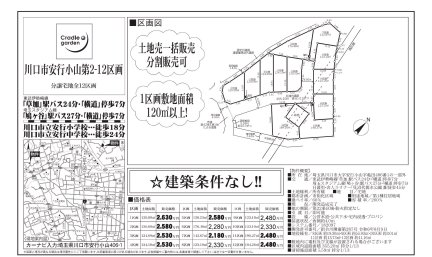 埼玉県川口市大字安行小山字亀田 土地