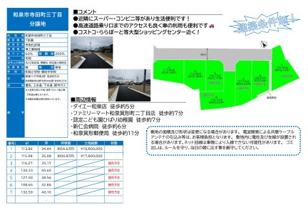 大阪府和泉市寺田町3丁目 土地