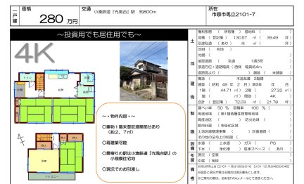 千葉県市原市馬立 一戸建て