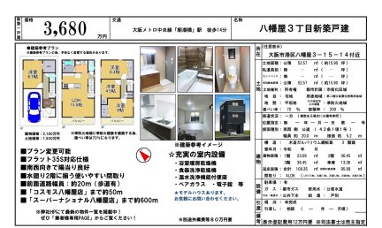 大阪府大阪市港区八幡屋3丁目 一戸建て