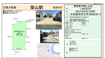 奈良県大和高田市大字池田 土地