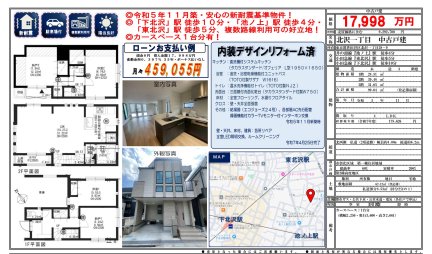 東京都世田谷区北沢1丁目 一戸建て
