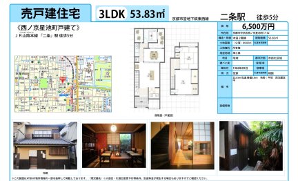 京都府京都市中京区西ノ京星池町 一戸建て