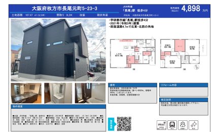 大阪府枚方市長尾元町5丁目 一戸建て