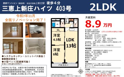 三恵上新庄ハイツ